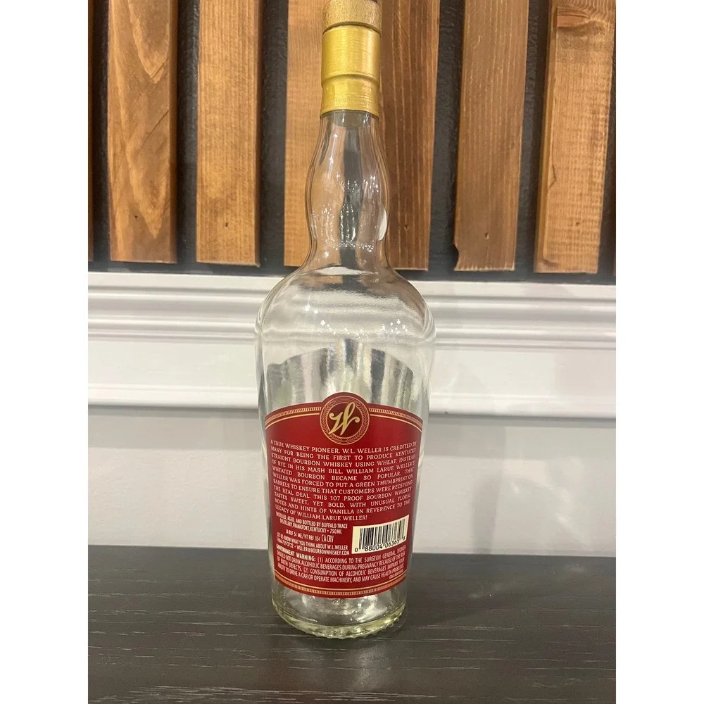 Weller Antique 107 Empty Bourbon Bottle Sazerac Barrel Select Not Rinsed 750